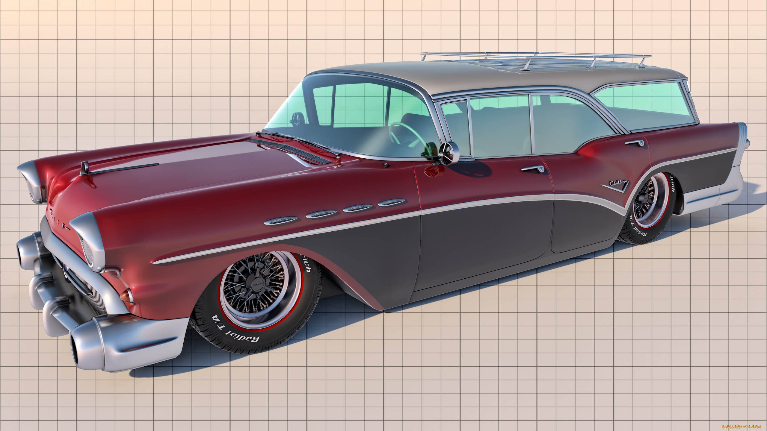 , 3, 1957, wagon, caballero, century, buick